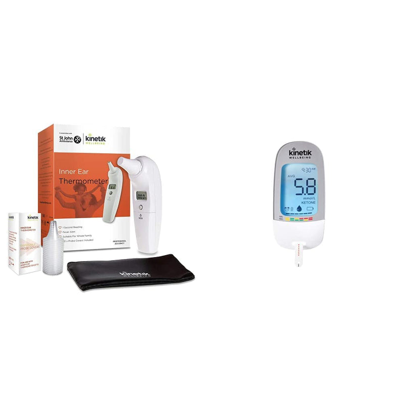 Kinetik Wellbeing Inner Ear Thermometer – Used by The NHS – in Association with St John Ambulance & Inner Ear Thermometer Probe Covers – Used by the NHS – In Association with St John Ambulance + Thermometer Probe Covers - BeesActive Australia