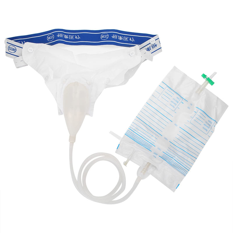 Urine Collector, Men Wearable Silicone Urine Catheter Bags Silicone Incontinence Bags with Elastic Waistband - BeesActive Australia