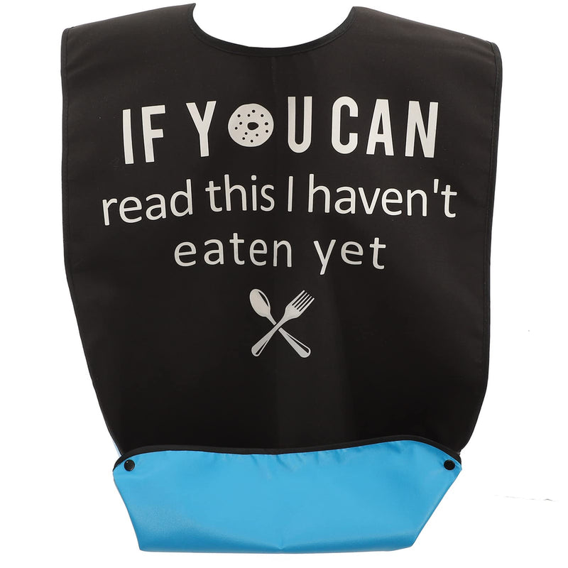 DOITOOL Household Dinner Bib Adult The Eldly Bib Wear-resistant Elderly Bib Adult Washable Dining Bibs Adult Accessory Black-1 - BeesActive Australia