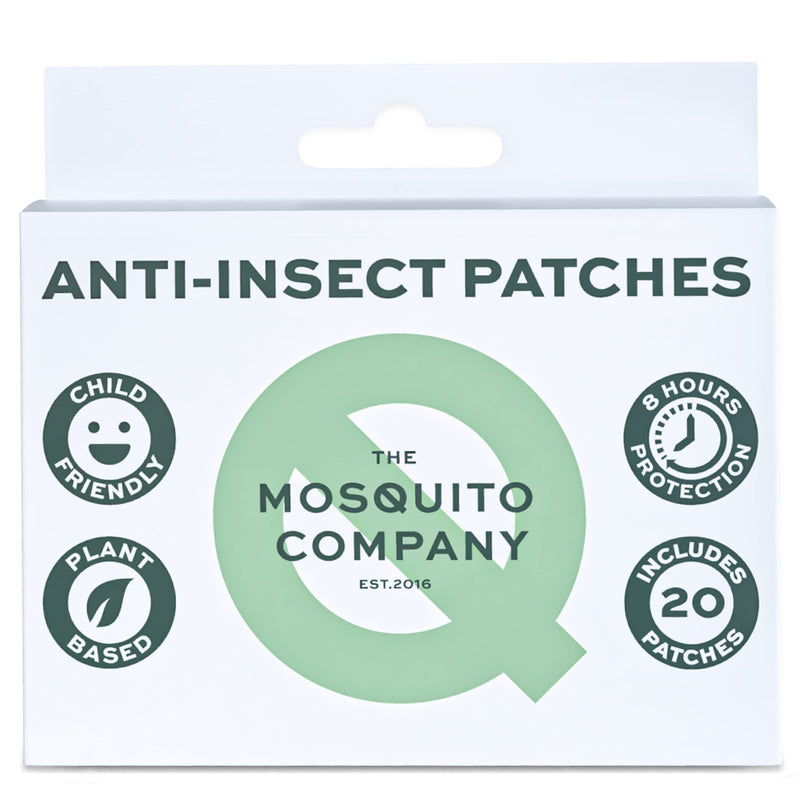 The Mosquito Company, Anti Insect Patches, Mosquito, Midge Repellent, Natural Child Safe Protection, 8 hrs Protection - BeesActive Australia