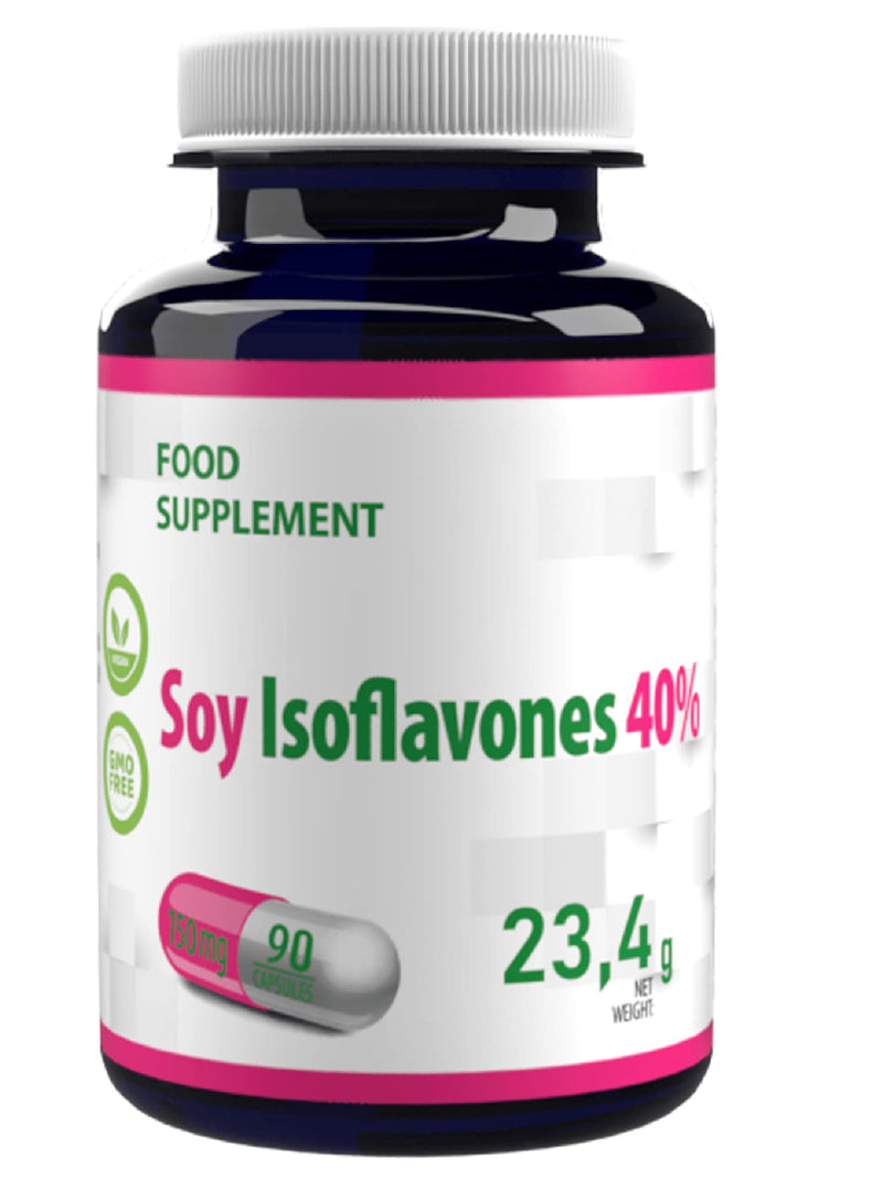 SOYA Isoflavones 40% 90 Vegan Capsules, 3rd Party Lab Tested, High Strength Supplement, Gluten and GMO Free - BeesActive Australia