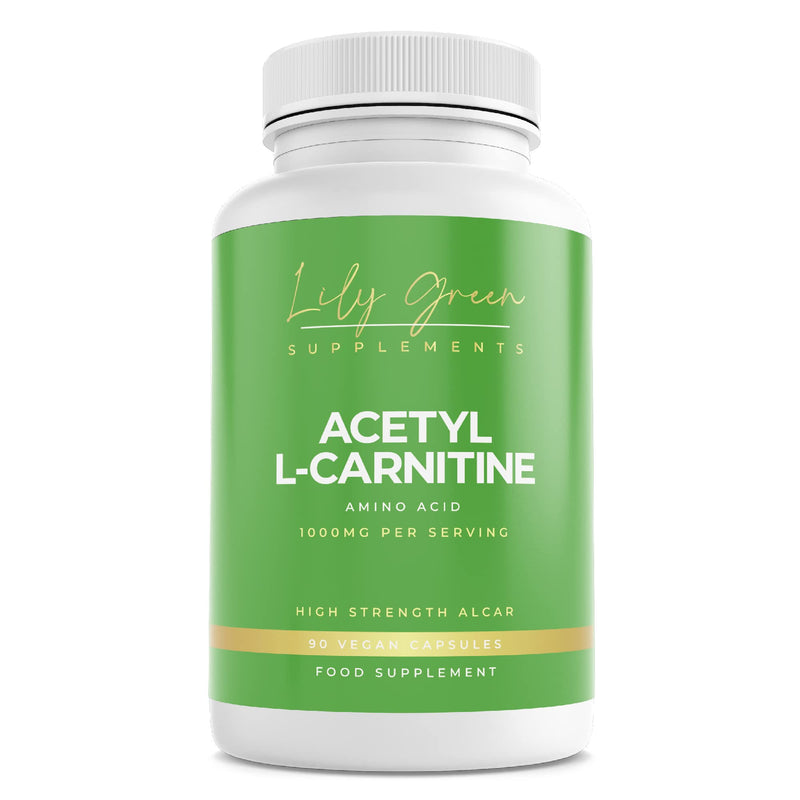 Lily Green | Acetyl L-Carnitine 1000mg per Serving | 90 Vegan Capsules | High Strength ALCAR | Amino Acid | Non-GMO | No Artificial Fillers or Excipients | Made in UK - BeesActive Australia