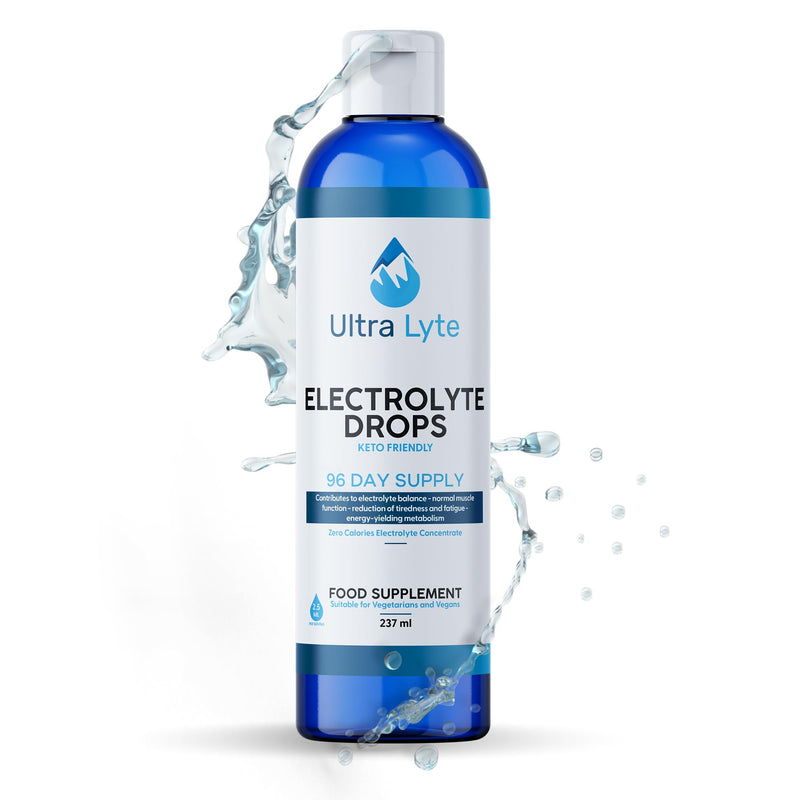 Ultra Lyte Keto Electrolytes Trace Mineral Drops � Highly Concentrated Mineral Supplements with Zero Calories � Vegan-Friendly Electrolyte Drops for Hydration, Muscle Cramp � 96 Servings - BeesActive Australia