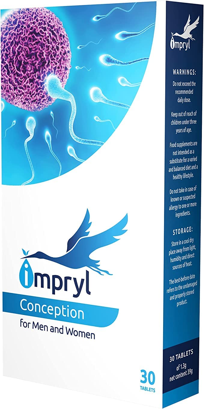 Impryl - Conception - Fertility Supplement for Men and Women - Maximise Sperm and Egg Quality for Conception - 30 Tablets - Pregnancy Vitamins - Vegan - BeesActive Australia