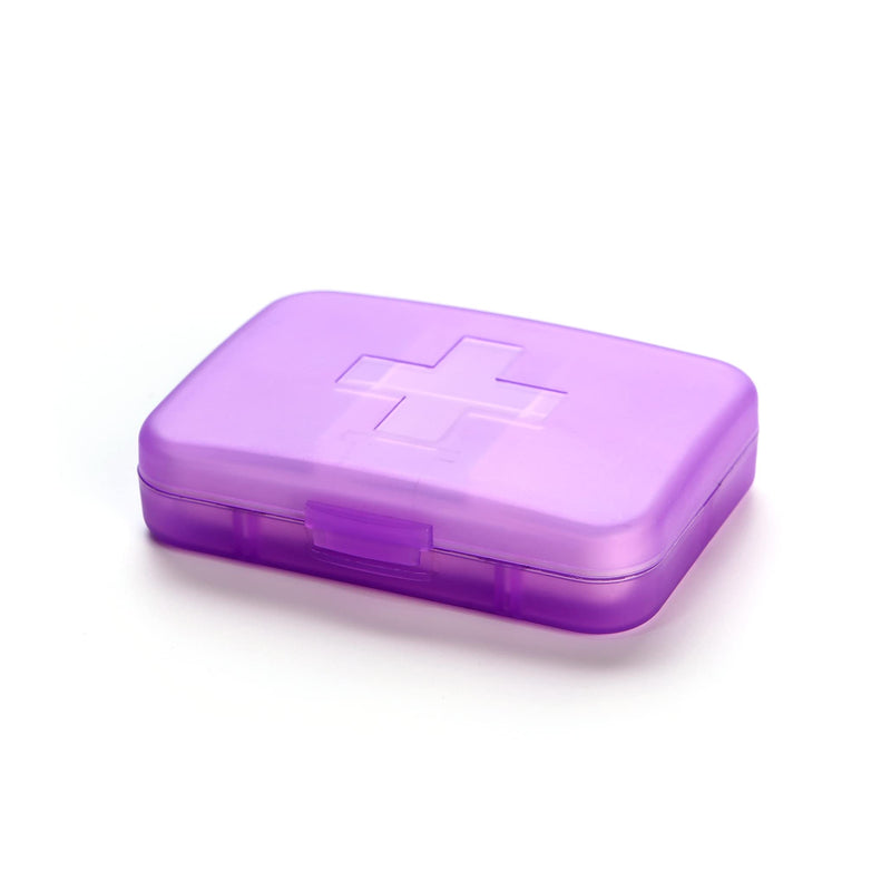 Pill Box Weekly, Portable Pill Organiser 6 Compartment, Daily Pill Box Organiser 6 Day，Holds Medication, Health Products or Small Accessories，Organiser Box Fit Easily Into a Pocket or Bag (Purple) Purple - BeesActive Australia