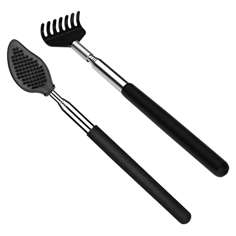 LdawyDE Back Scratcher, 2 Pack Telescopic Back Scratchers for Men Women Portable Backscratcher, Smooth Scratching Head, Non-Slip Handle, Safe Practical - BeesActive Australia