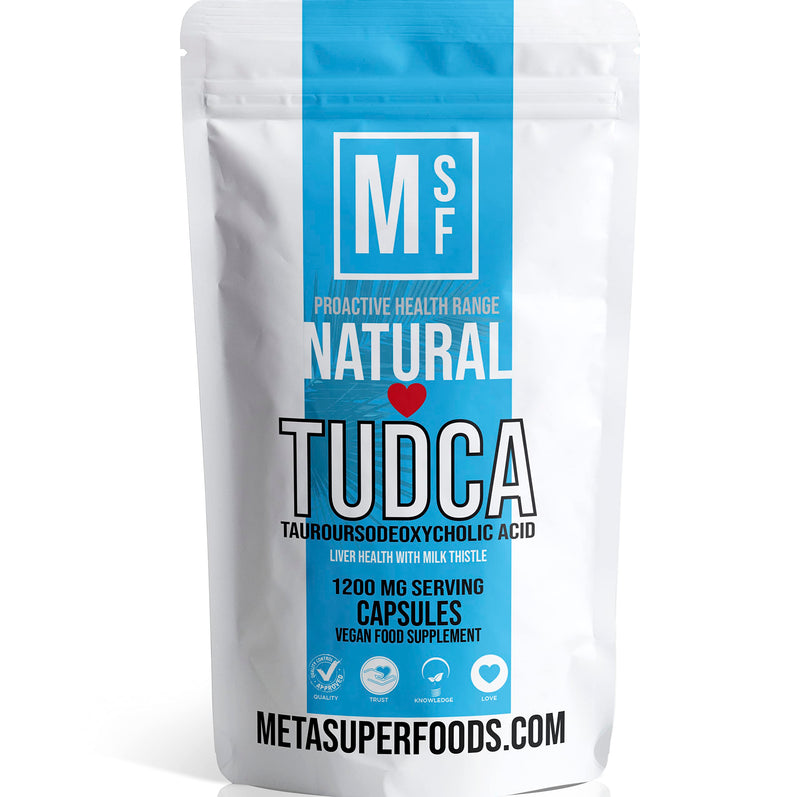 TUDCA | Tauroursodeoxycholic Acid (1200mg) | 60 High Potency Capsules | Vegan | Bile Salt Liver Health with Milk Thistle | No Binders No Fillers | Non-GMO | All Natural Ingredients | Trusted Brand - BeesActive Australia