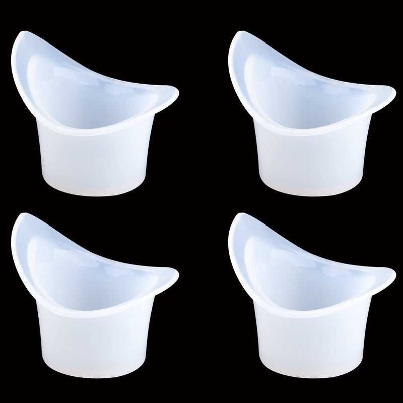 MFUOE 4 Piece Eye Wash Cup 8ml Reusable Silicone Eye Bath Cup Non Sterile Eye Flush Cups for Refreshing Cleaning Tired Eyes - BeesActive Australia