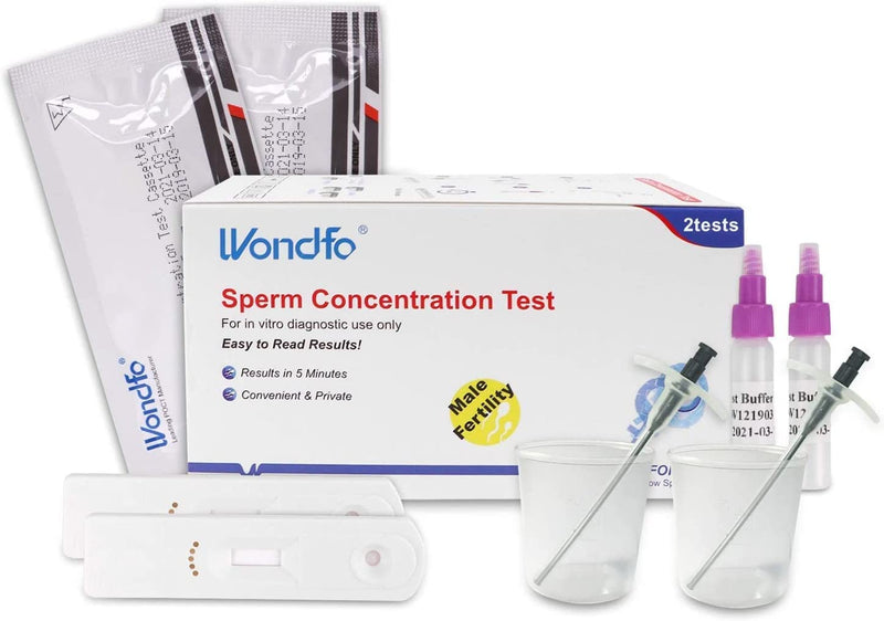 Wondfo Male Fertility Test 2 Tests Sperm Count Test Kit for Checking Sperm Concentration Rapid Result at Home - BeesActive Australia