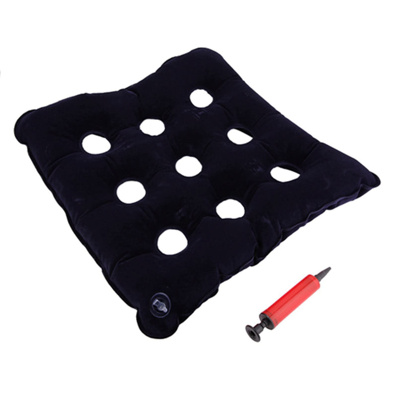 Honiwu Pressure Sore Prevention Inflatable Cushion, Square Cushion Seat for Pressure Sores, Non-bedsores Cushion with Bonus Air Pump, Inflatable Cushion for Wheelchair Office Chair Car (Dark Blue) Dark Blue - BeesActive Australia