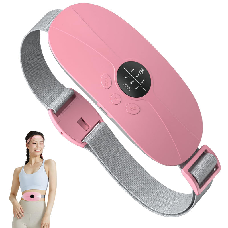 Portable Menstrual Heating Pad, KBCASE Period Cramp Heat Pad with 3 Setting Levels, Fast Heating Pad for Period Pain Relief, Electric Menstrual Belt for Stomach Back Pain Relief Women and Girl (Pink) Pink - BeesActive Australia