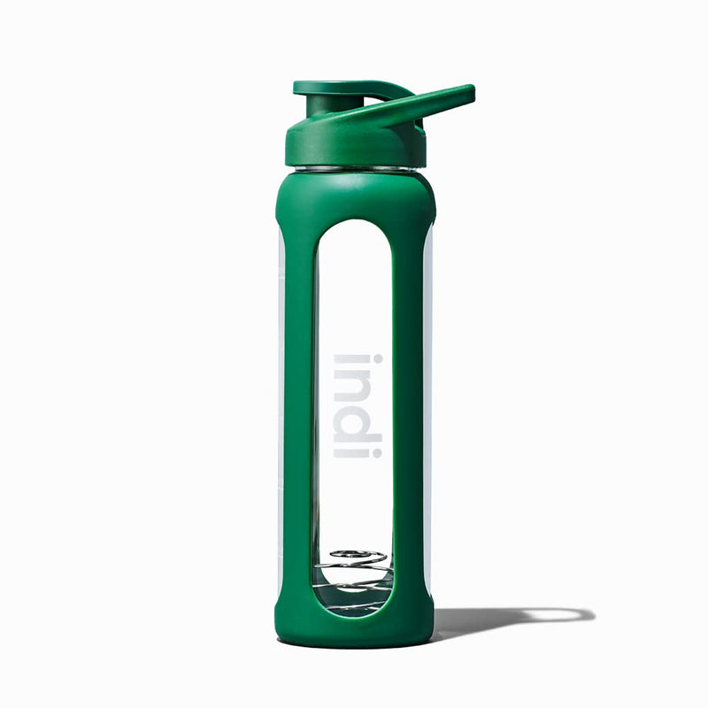 Indi Shaker Bottle with Whisk - with Shaker Ball to Mix and Dissolve Protein Powder Efficiently - Silicone Casing - 700ml Capacity - BeesActive Australia