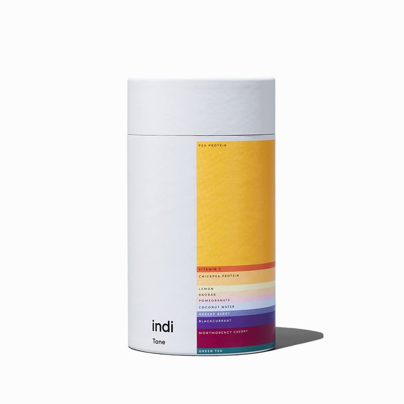 Indi Tone Supplement - Berry-Flavoured Vegan Protein Powder - Speeds Up Muscle Recovery and Metabolism - 20g of Plant Protein and Antioxidants - 480g (14 Servings) - BeesActive Australia
