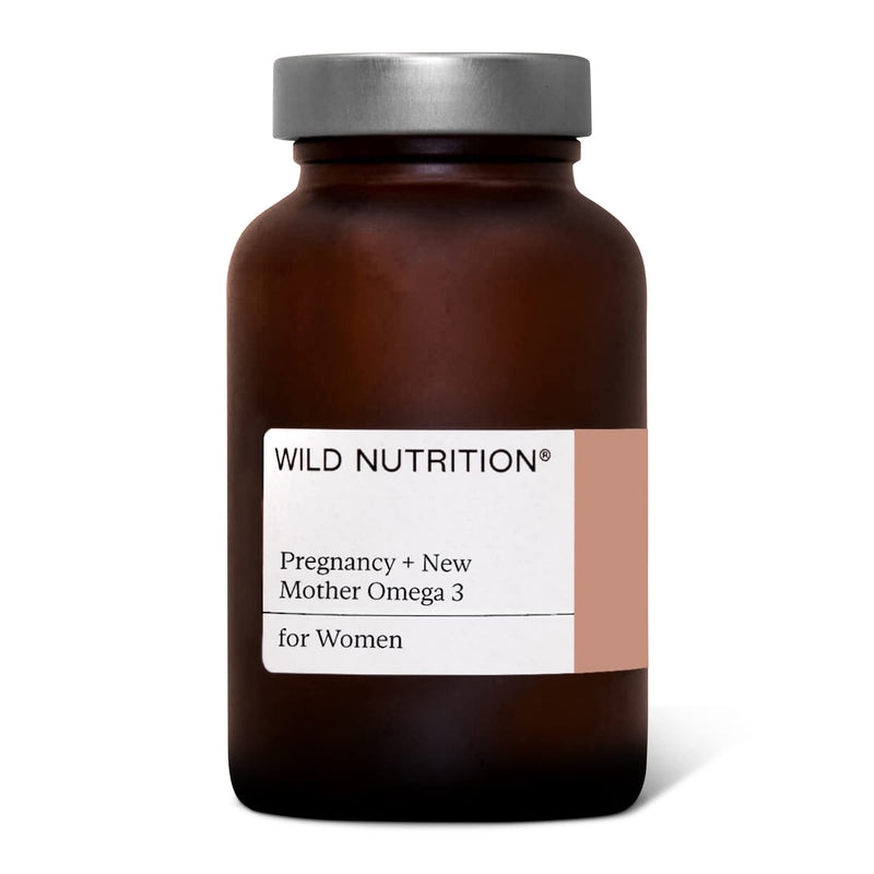 WILD NUTRITION Food-Grown� Pregnancy + New Mother Omega 3 | Ethically & Sustainably Sourced | Essential Fatty Acids | Support Eye and Brain Development | Optimal Ratio of EPA and DHA | 60 Capsules - BeesActive Australia