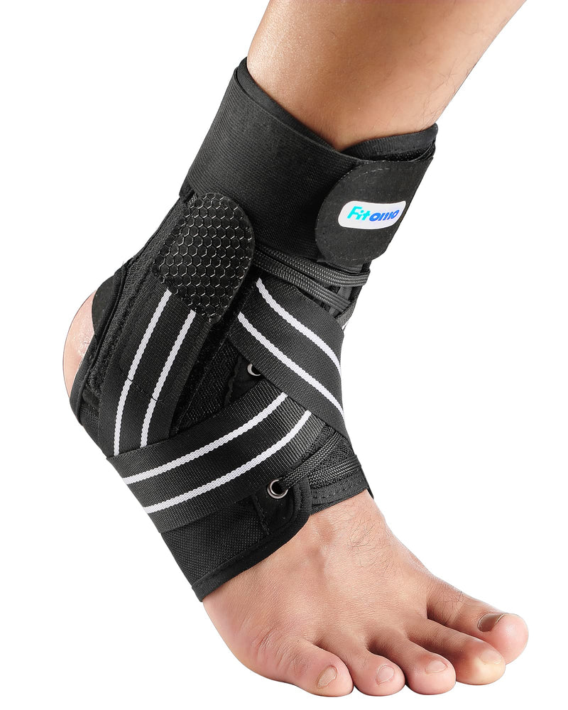 Fitomo Ankle Support for Sprained Ankle, Ligament damage, Weak Ankle, Ankle Brace for Men and Women with Removable Stabilizers for Injury Prevention and Recovery, Suitable for Wearing in Shoes M(ankle size:12"-13") - BeesActive Australia