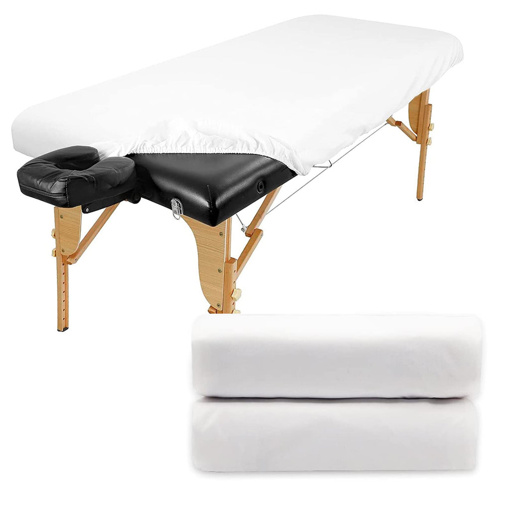 Luriseminger 2pcs Massage Bed Cover, 70 x 190cm Waterproof Massage Protective Cover Washable Sanitary Barrier Protective Fitted Massage Table Beauty Bed Suitable for Salons SPA Therapists - BeesActive Australia