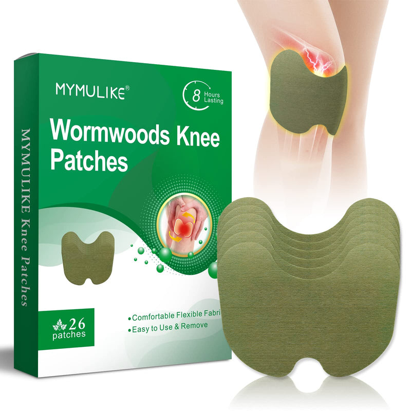 Knee Pain Patches, Pain Relief Patch for Knee,26pcs Wormwood Pain Relief Patch, Knee Relief Patches kit, Long Lasting Effect Warming Herbal Plaster, Relief Knee Pain,Up to 24 Hours(for Knee-26) For Knee-26 - BeesActive Australia