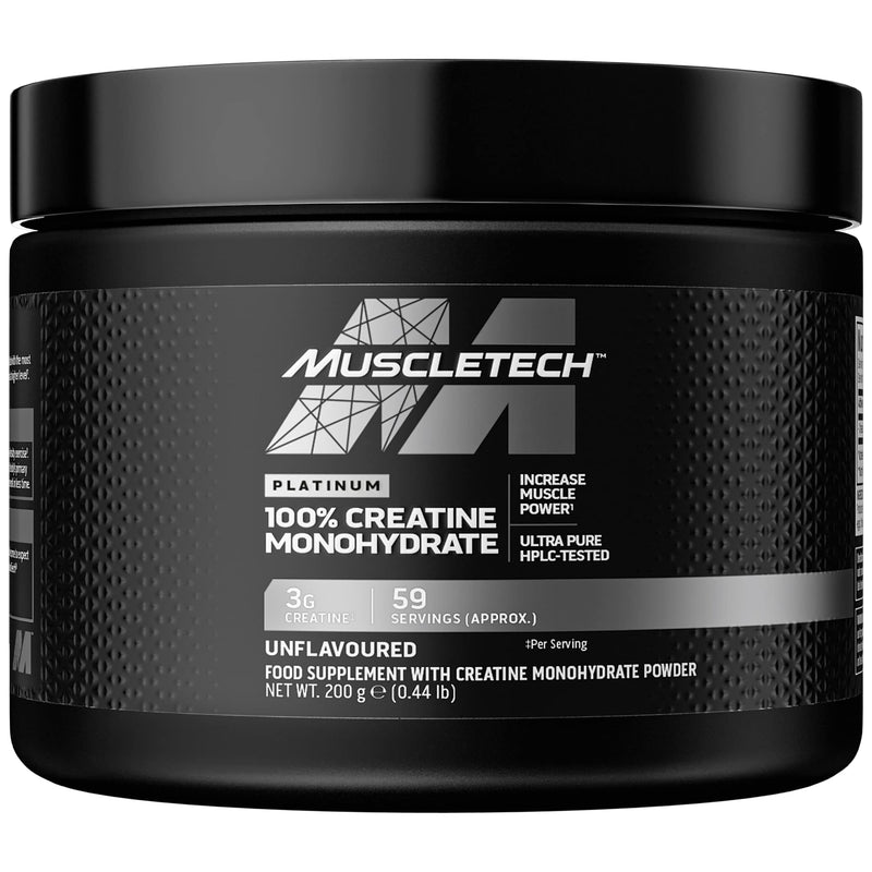Creatine Monohydrate Powder | MuscleTech Platinum 100% | Pure | Performance & Strength Amplifier for Men & Women | Workout Supplements | Unflavored (59 Servings) - BeesActive Australia