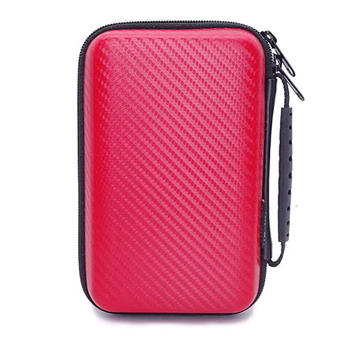 Diabetic Organizer Carrying Case with Handble Strap for Blood Sugar Test Strips, Medication, Glucose Meter, Pills, Pens, USB Cables, Insulin Syringes, Needles, Lancets, Hard Shell Travel Kits (Red) Red - BeesActive Australia