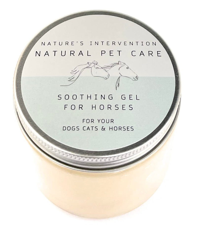 Nature's Intervention Soothing Aloe Gel for Horses – 200g – Botanical Skin Shield with Neem, Tea Tree & Mint – High-Performance Equine Protection & Conditioner
