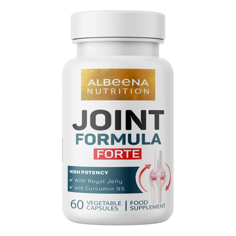 Joint Formula Forte with Royal Jelly and Curcumin 95 | 60 Vegetable Capsules | High Potency Arthritis Pain Relief | Suitable for Vegetarians | - BeesActive Australia