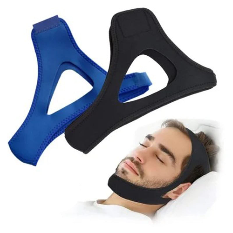 2PCS Anti Snoring Chin Strap, Snore Reduction Jaw Support Belt, Snore Reducing Aid for Men Women - Adjustable Tightness - BeesActive Australia