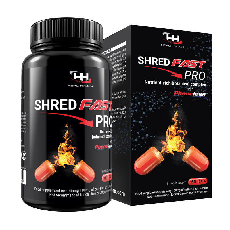 Shredfast Pro - Advanced Thermogenic Supplement with Phenelean™ - Fast Acting for Women & Men - 60 Capsules - 30 Days Supply - Keto, Vegetarians & Vegan Friendly. - BeesActive Australia