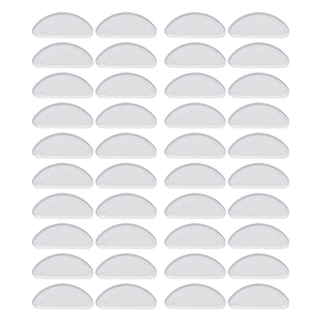 Glasses Nose Pads,20pairs Self-Adhesive Nose Pads,Non Slip Silicone Pad for Full Frame Eyeglasses Sunglasses (White 20pairs,Size:1.0mm) - BeesActive Australia