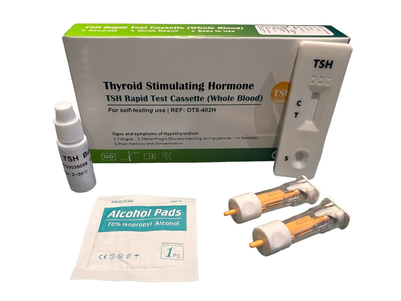 Underactive Thyroid Testing Kit, TSH Blood Tests for Hypothyroidism MediMad (1 Test) - BeesActive Australia