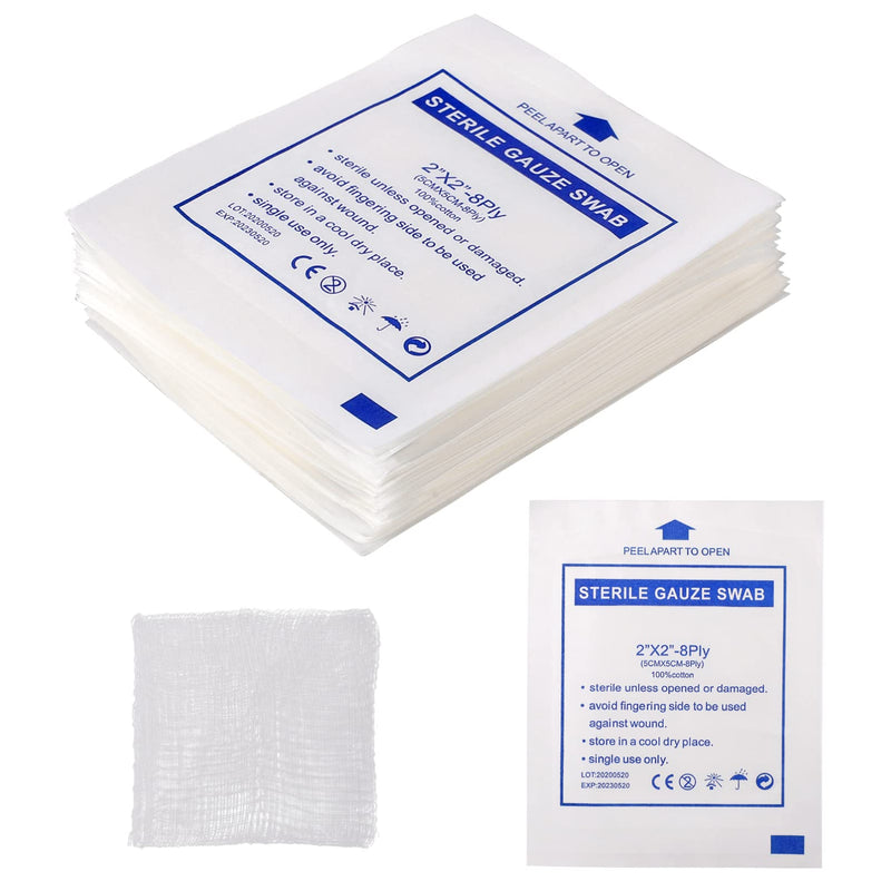 30pcs Cotton Surgery Sponges Gauze Sponge Pads Sterile First Aid Gauze Dressing Pads for Wound Care - BeesActive Australia