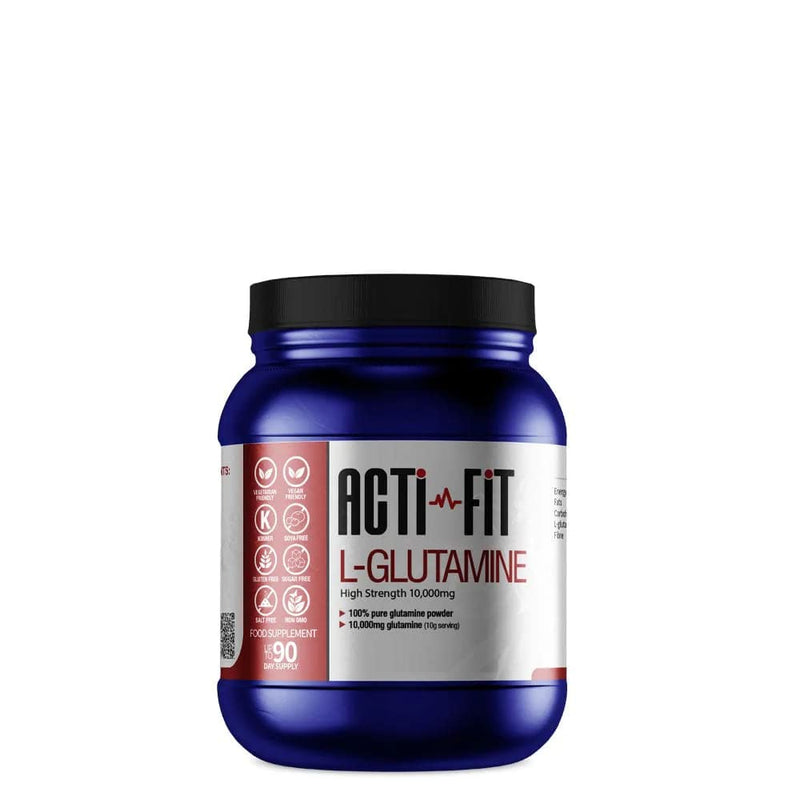 Acti-Fit L-Glutamine 10,000mg - High Strength | 100% Pure Glutamine Powder | Aids Muscle Repair and Growth | Suitable for Vegans - BeesActive Australia