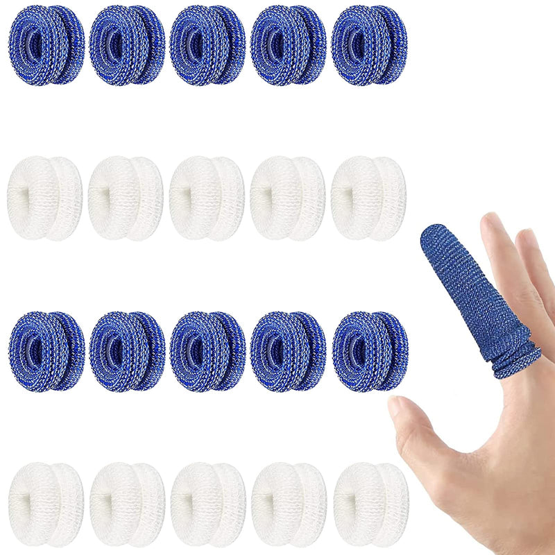 Finger Bandage First Aid Finger Cot Finger Protectors Tubular Bandage Dressings Finger Cots for Finger Sprains Swelling 20pcs - BeesActive Australia
