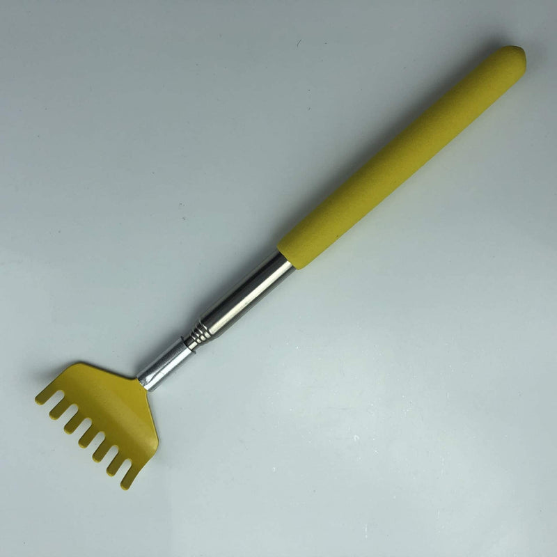 Back Scratcher Extending EXTENDABLE Telescopic Massage Massager Portable - Great for Birthday, Gift Idea, Present, Travel (Yellow) Yellow - BeesActive Australia