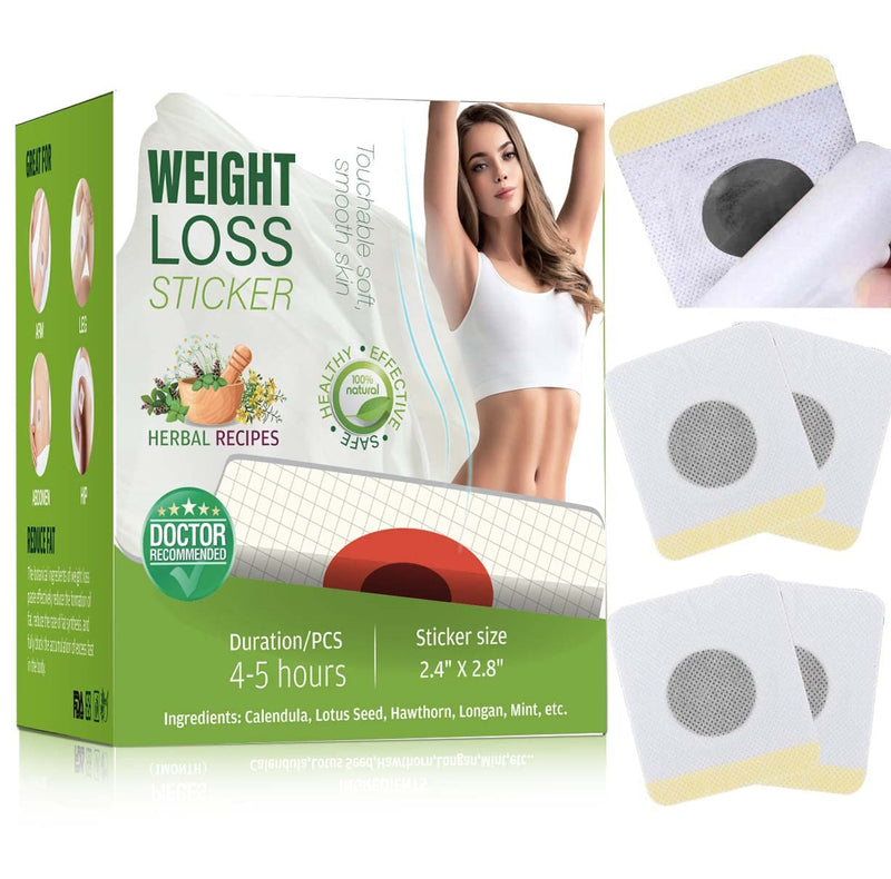 Chinoxia 120Pcs Weight Loss Patches, Herbal Belly Slimming Detox Patch for Fat Burning, Appetite Suppressant for Weight Loss, 0.1 kilograms 120 Count (Pack of 1) - BeesActive Australia