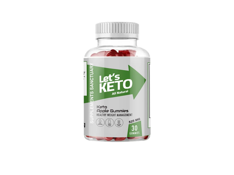 Lets Keto Gummies - Ketone Advanced Weight Loss Fat Burner - 30 Gummies - 1 Bottle - BeesActive Australia