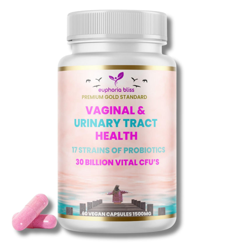 Vaginal Probiotics for Women pH Balance - Prebiotics & Probiotic Blend - Natural Vaginal Health & Urinary Tract Supplement with Cranberry, Garlic & More - Vegan, Non-GMO, Gluten-Free - 60 Capsules - BeesActive Australia