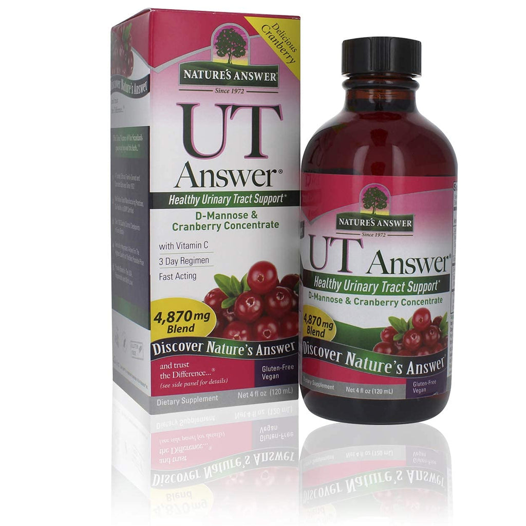 Nature Answer UT Answer Cranberry Flavor, 4 Fluid Ounce | Promotes Urinary Tract Support | Healthy Bladder Function | Natural Detoxifier - BeesActive Australia