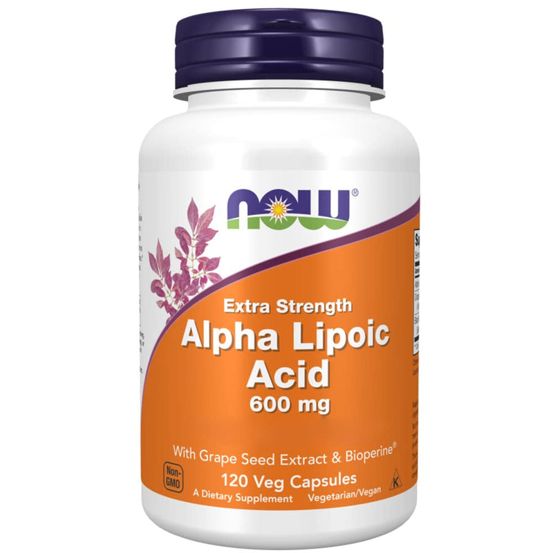 Now Foods, Alpha-Lipoic Acid, 600mg 2-Day Depot, 120 Vegan Capsules, Lab-Tested, Gluten Free, Vegetarian, Soy Free, Non-GMO - BeesActive Australia