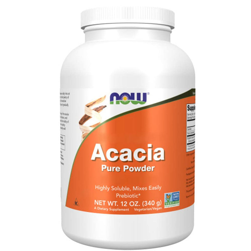 Now Foods, Acacia Fiber, Natural Dietary Fiber, 240g Vegan Powder, Lab-Tested, Soy Free, Gluten Free, Vegetarian, Non-GMO - BeesActive Australia