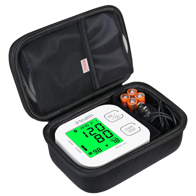 BOVKE Carrying Case for iHealth KN-550BT Track Smart Blood Pressure Monitor, iHealth Bluetooth Blood Pressure Machine Case, Black - BeesActive Australia