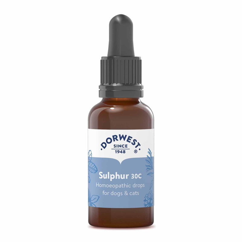 Dorwest Herbs Sulphur 30C Homoeopathic Liquid Remedy for Dogs & Cats - 15ml