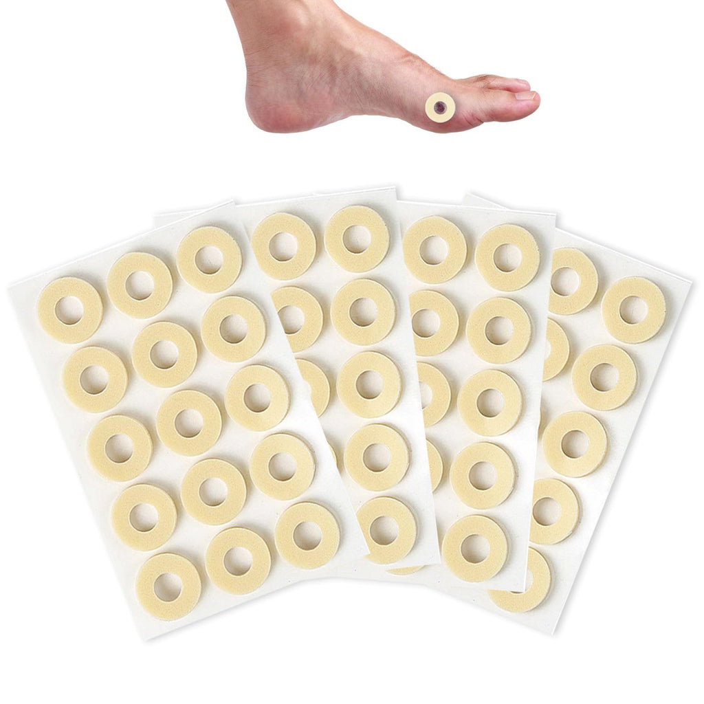 60 Pcs Corn Cushions, Soft Latex Foam Self Adhesive Callus Pads, Oval Shaped Callus Remover Pads, Corn Remover Between Toe, Corn Pads Verruca Plasters Anti Friction Reduce Foot and Heel Pain for Feet - BeesActive Australia