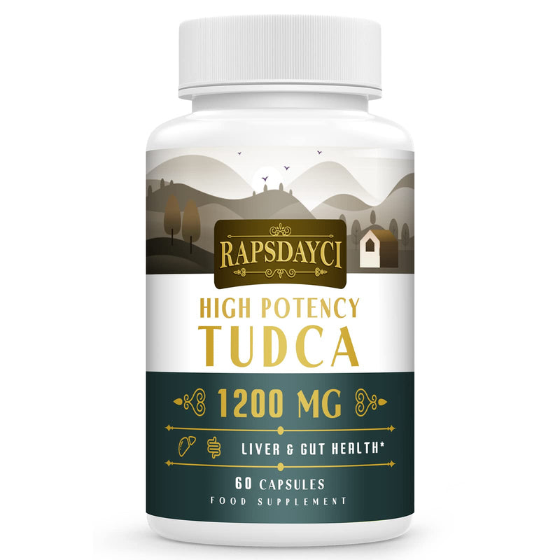 Ultra Strength TUDCA (1200mg Per Serving), 60 Capsules - Tauroursodeoxycholic Acid, Liver Support Supplement, Enhances Proper Bile Production, Boosts Digestion and Immune System Support Pack of 1 - BeesActive Australia