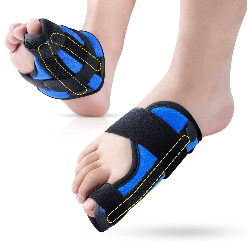 Big Toe Splint for Women & Men, Big Toe Brace for Big Toe Fracture Fixation, Adjustable Big Toe Protector with 2 Aluminum Bars Support, for Big Toe Sports Sprains， Injuries, Day & Night Support-Right Right - BeesActive Australia