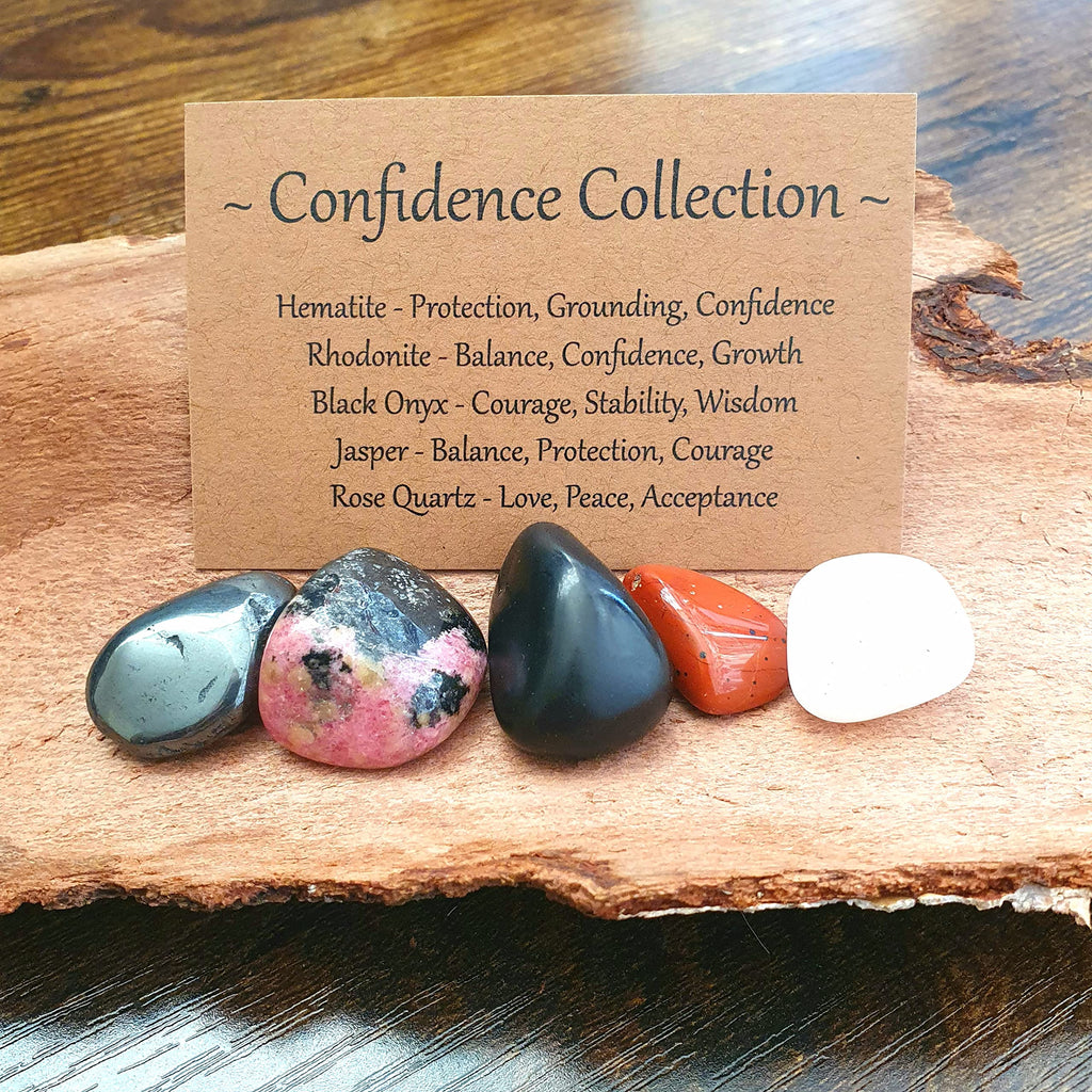 Confidence Crystals Tumblestone Set | Gemstone Gift for Exams, New Job, Interview - BeesActive Australia