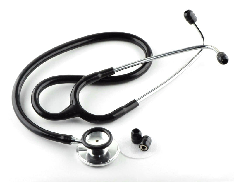 MARLAS Optimum Dual Head Stethoscope - Professional Medical Tool for EMTs, Nurses, Doctors, Vets, and Students (Black) Black - BeesActive Australia