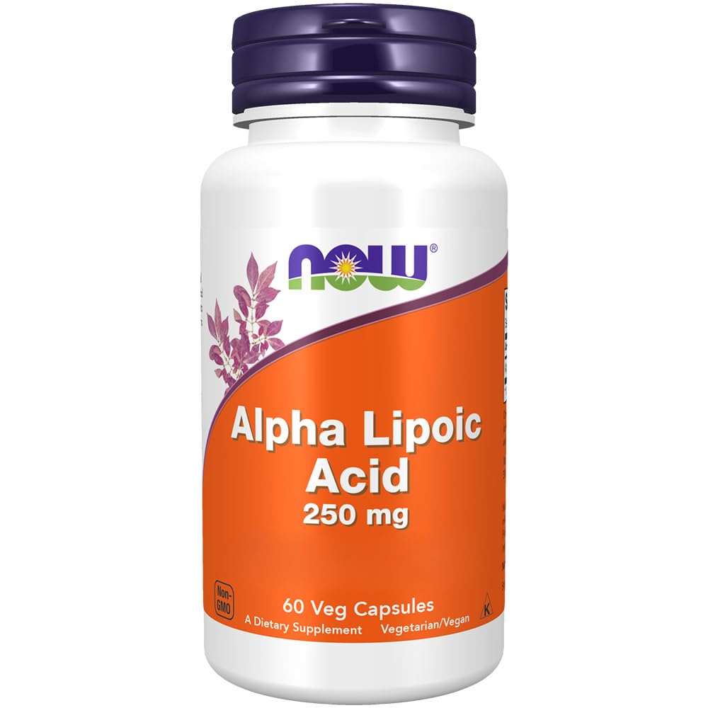 Now Foods, Alpha-Lipoic Acid, 250mg, High Dose, 60 Vegan Capsules, Lab-Tested, Gluten Free, Vegetarian, Soy Free, Non GMO - BeesActive Australia