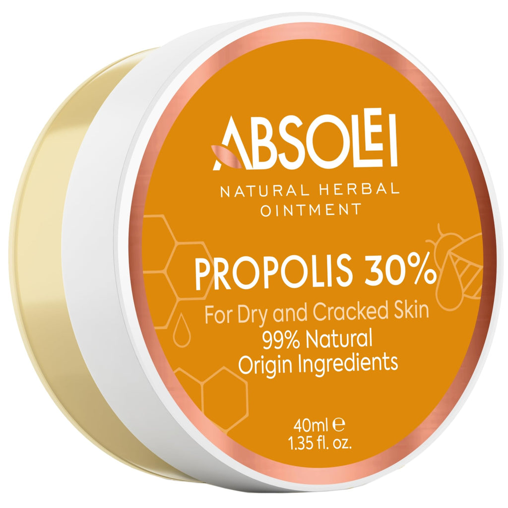 Absolei Propolis Ointment, Natural Ointment for Skin Irritations, Dry and Cracked Skin with 30% Propolis, 40 ml - BeesActive Australia