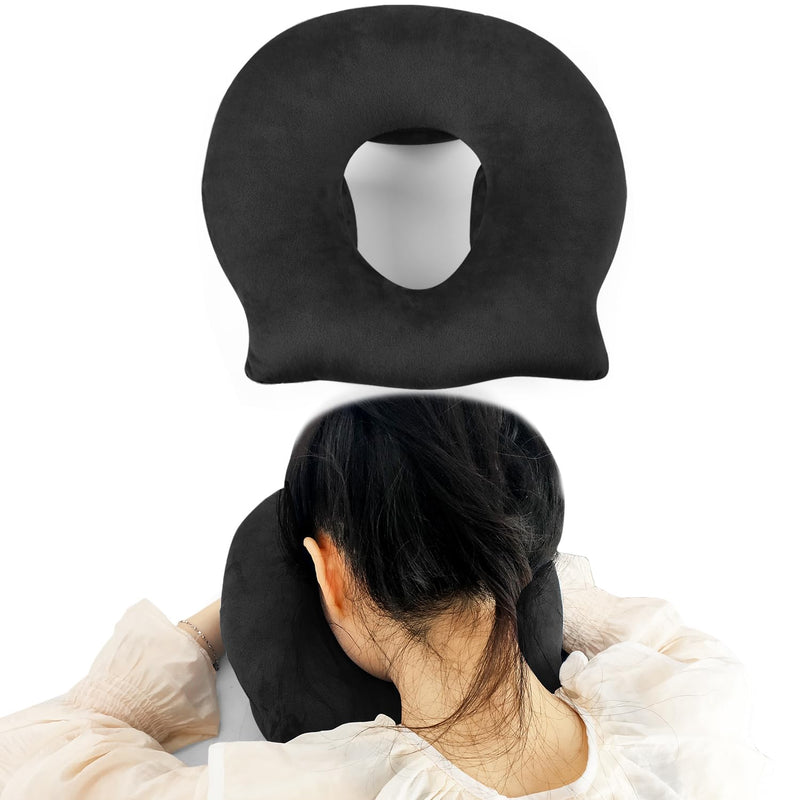 Breathe Easy Face Down Pillow, Face Down Pillow After Eye Surgery or BBL Recovery, Retinal Detachment Vitrectomy Recovery Equipment, Face Down Pillow For Sleeping, Home Massage Headrest, Black - BeesActive Australia