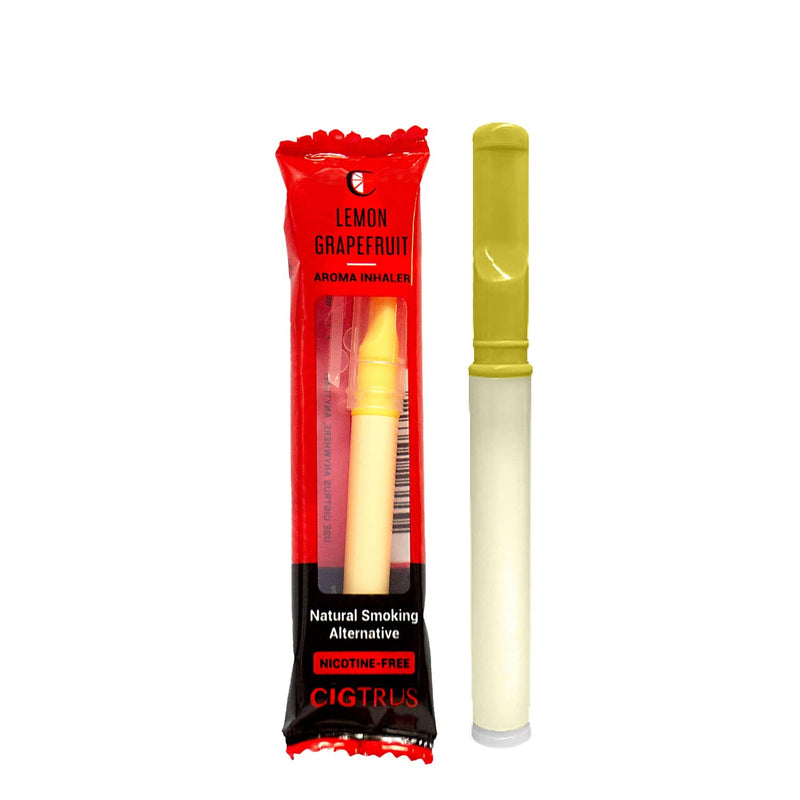 COS Cigtrus Natural Smoking Alternative Aid Craving Relief Tobacco Free Nicotine Free Non Electric Oxygen Inhaler Stick for Oral Fixation Support (All 4 Flavors) (Lemon Grapefruit, Pack of 1) Lemon Grapefruit - BeesActive Australia